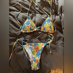 Colorful bathing suit bikini
